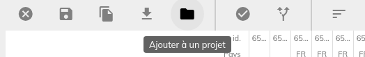 Ajouter un tableau à un projet Ajouter un tableau à un projet